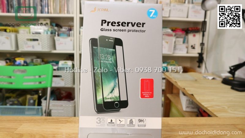 Miếng dán cường lực iPhone 8 Plus Jcpal Presever chính hãng