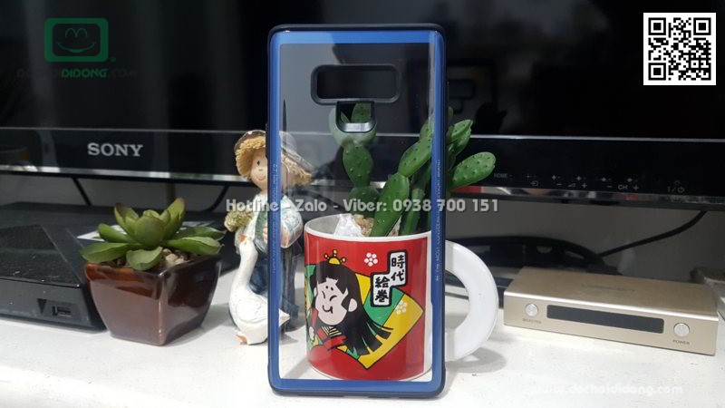 Ốp lưng Samsung Note 9 Likgus lưng kính viền dẻo