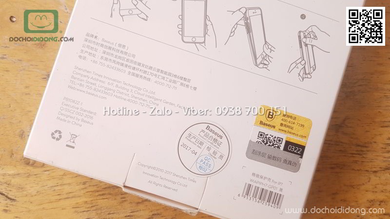 Ốp lưng iPhone 7 Baseus Plaid lưng vân lấp lánh