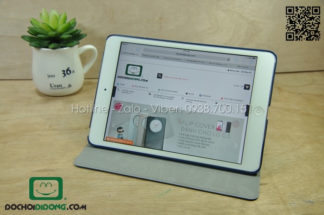 Bao da iPad mini 1-2-3 Kaku Paris vân chìm