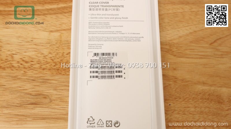 Ốp lưng Samsung Note 8 Clear Cover