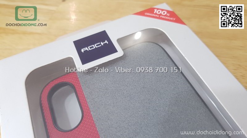Ốp lưng iPhone X Rock Orgin Pro Series lưng vải