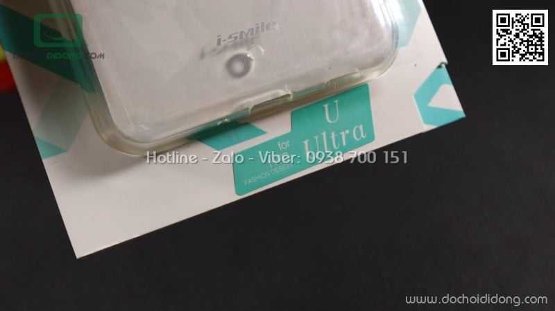 Ốp lưng HTC U Ultra iSmile dẻo trong siêu mỏng