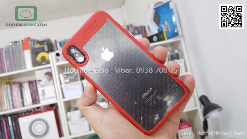 Ốp lưng iPhone X XS Zacase dẻo trong viền màu