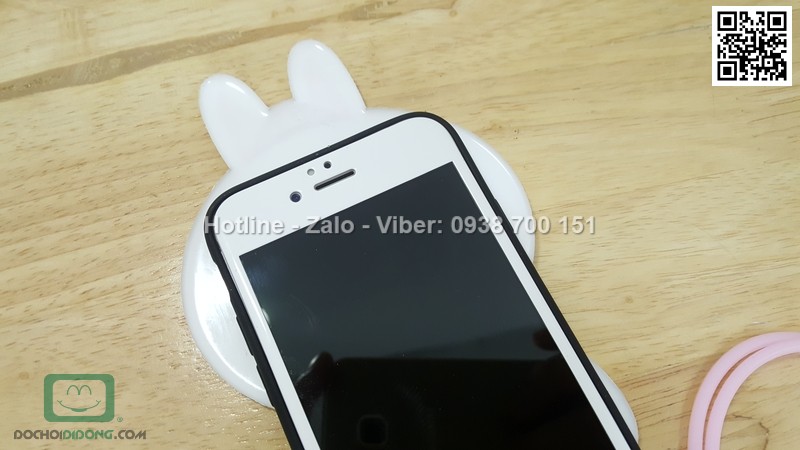 Ốp lưng iPhone 6 6s dẻo hình thú có dây đeo