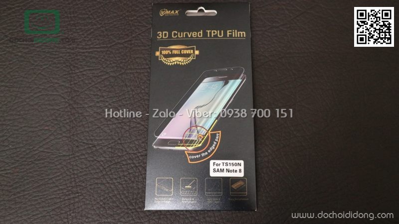 Miếng dán full màn hình Samsung Note 8 Vmax TPU