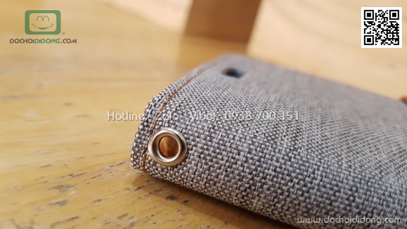 Bao da Samsung S9 Plus Mercury Canvas Diary vân vải nhét card