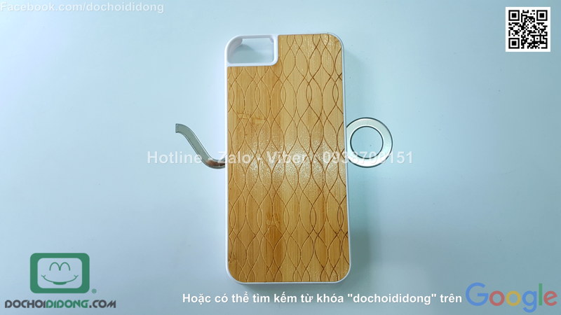 Ốp lưng iPhone 5 5S SE X-Doria lưng tre thật