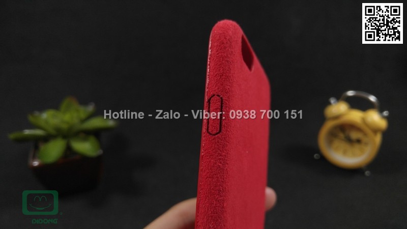 Ốp lưng iPhone 6 6s Plus mèo bọc nhung