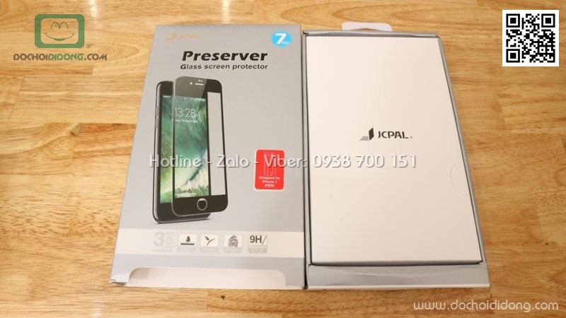 Miếng dán cường lực iPhone 7 Jcpal Presever chính hãng