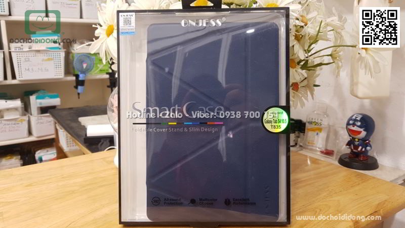 Bao da Samsung Galaxy Tab S4 10.5 inch S-Pen Onjess lưng dẻo êm ái