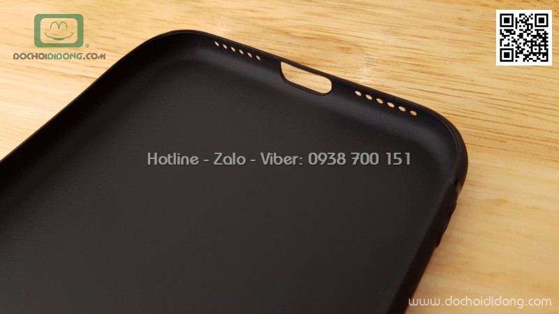 Ốp lưng iPhone X XS Zacase bảo vệ camera dẻo nhám lưng kín