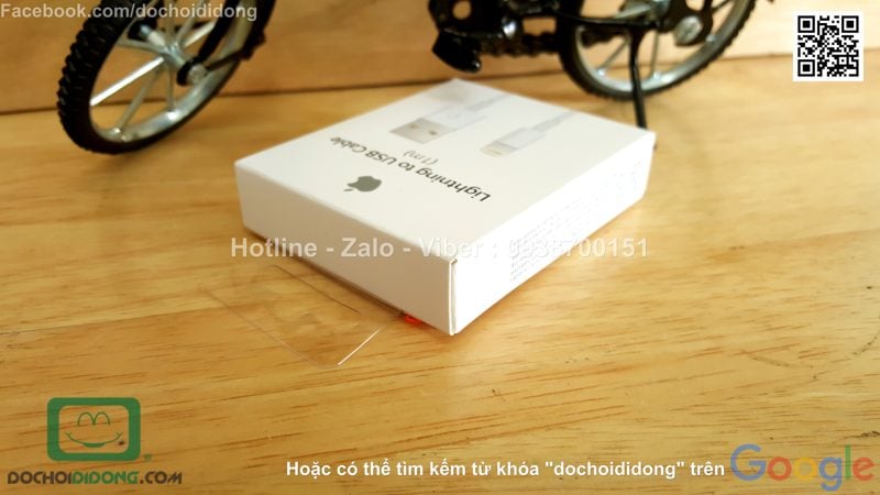 Cáp sạc Apple iPhone 8 Lightning chính hãng