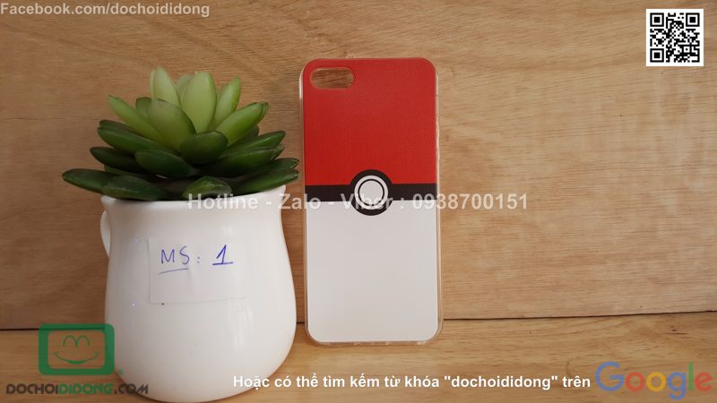 Ốp lưng iPhone 5 5s SE Pokemon Go dẻo viền trong