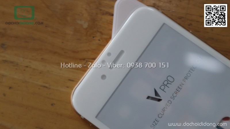 Miếng dán cường lực iPhone 6 6s Benks V Pro full màn hình