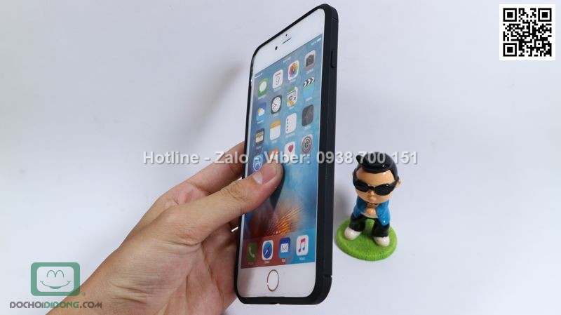 Ốp lưng iPhone 6 6s Plus Likgus chống sốc vân kim loại