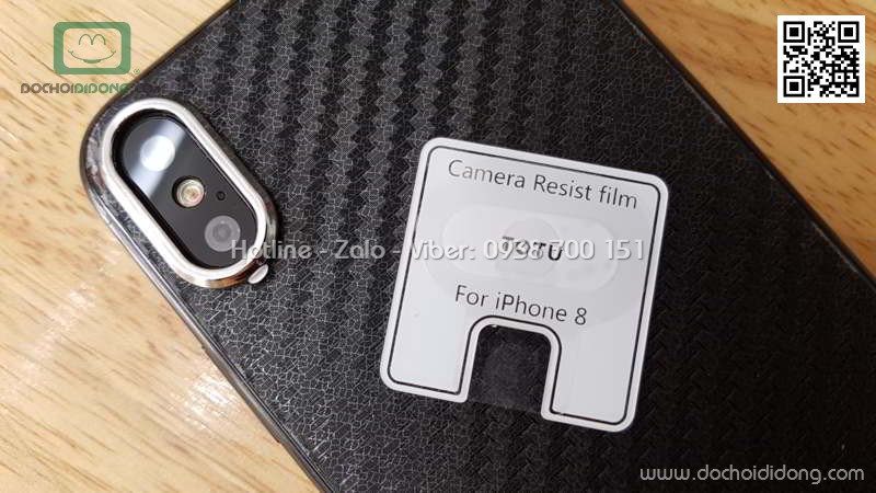 Miếng dán cường lực camera iPhone X Totu kèm ốp viền bảo vệ camera