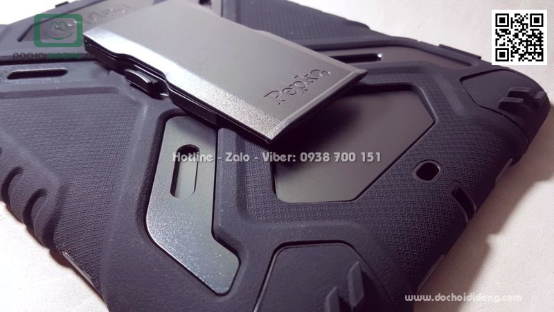 Ốp lưng chống sốc iPad 9.7 2017 Pepkoo có chống lưng xoay 360