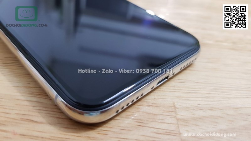 Miếng dán cường lực full màn hình iPhone X XS Zacase 3D Elite