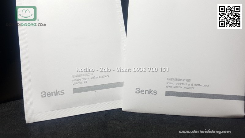 Miếng dán cường lực iPhone XS Max Benks V Pro 3D chính hãng