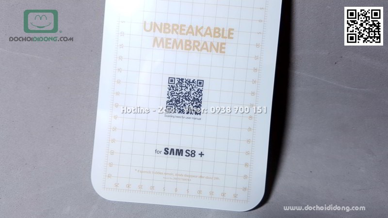 Miếng dán màn hình Samsung S8 Plus Zacase Invisible dẻo full trong suốt