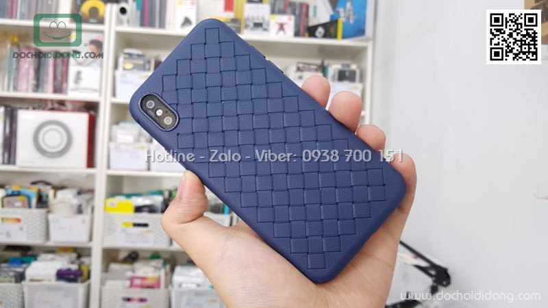 Ốp lưng iPhone X Zacase dẻo đan sọc thoát nhiệt