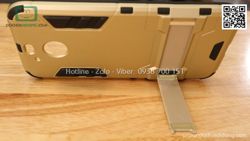 Ốp lưng HTC 10 Evo Iron Man chống sốc có chống lưng