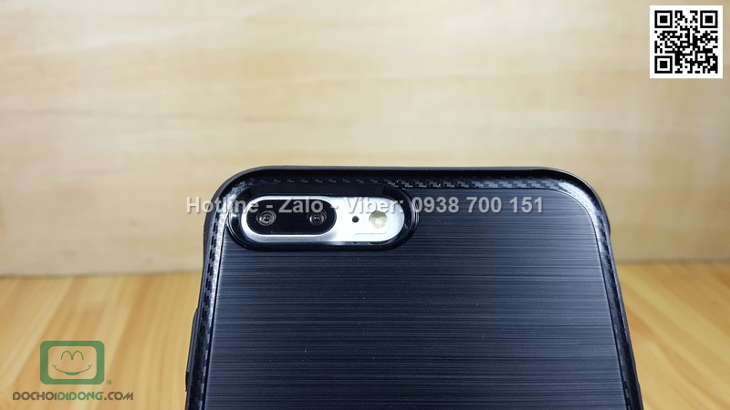 Ốp lưng iPhone 8 Plus Ringke vân kim loại