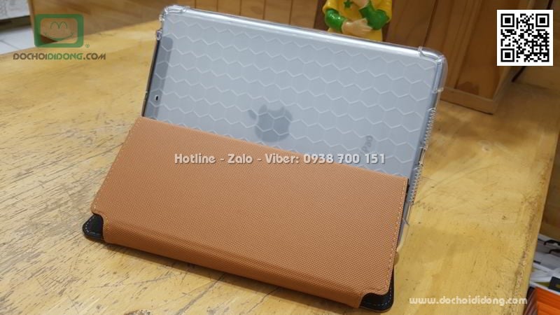 Bao da iPad Mini 1 2 3 Kaku mặt vải cao cấp