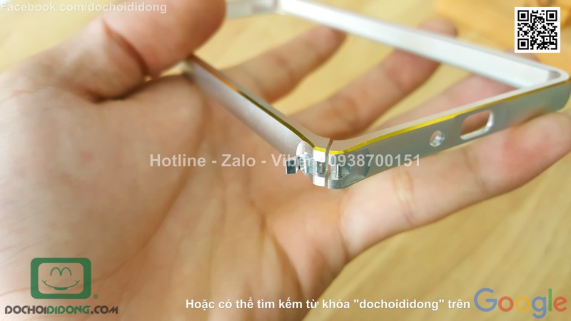 Ốp viền OPPO F1 nhôm phay chốt gài