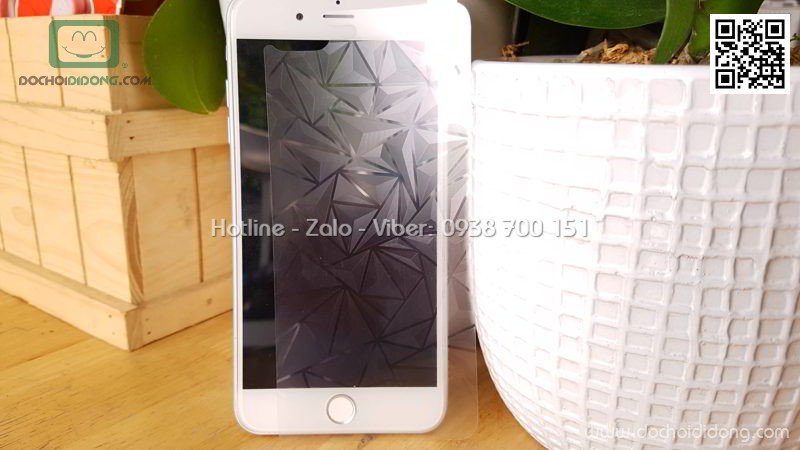 Miếng dán full lưng iPhone 7 8 Plus kim cương