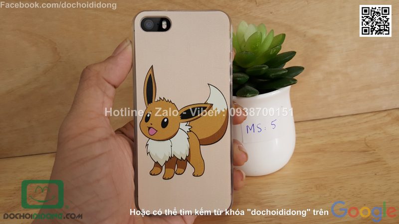 Ốp lưng iPhone 5 5s SE Pokemon Go dẻo viền trong