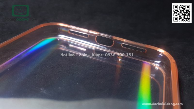 Ốp lưng iPhone XR Likgus Aurora lưng kính đổi màu