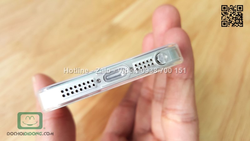 Ốp lưng iPhone 5 5S OU dẻo trong siêu mỏng