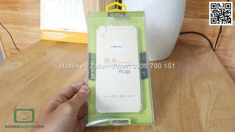 Ốp lưng HTC Desire 820 Pudini dẻo trong