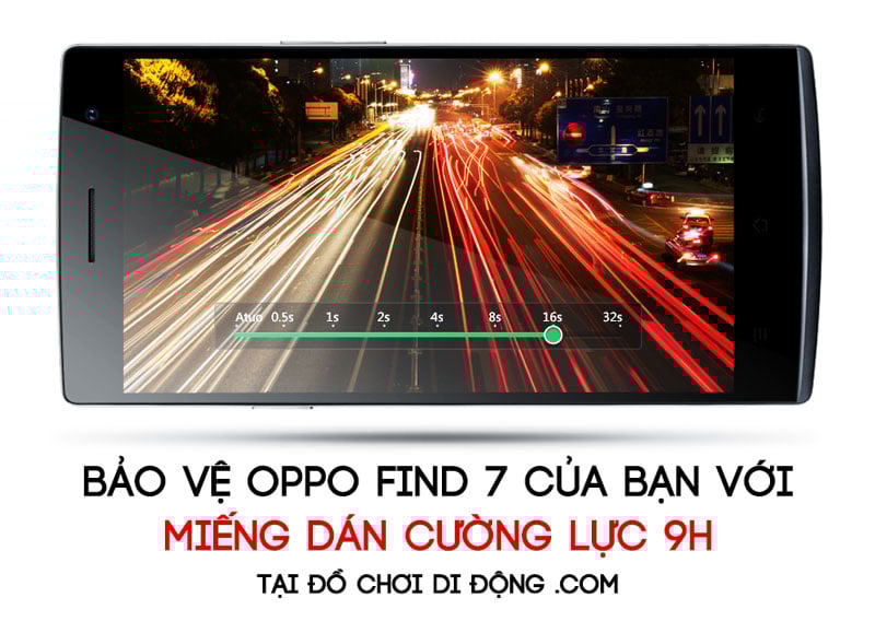Miếng dán cường lực Oppo Find 7 giá rẻ