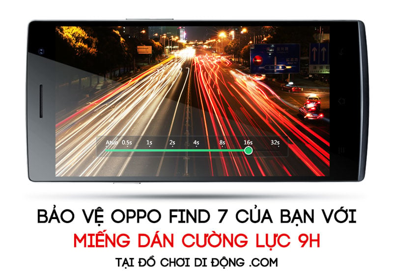 Miếng dán cường lực Oppo Find 7 giá rẻ