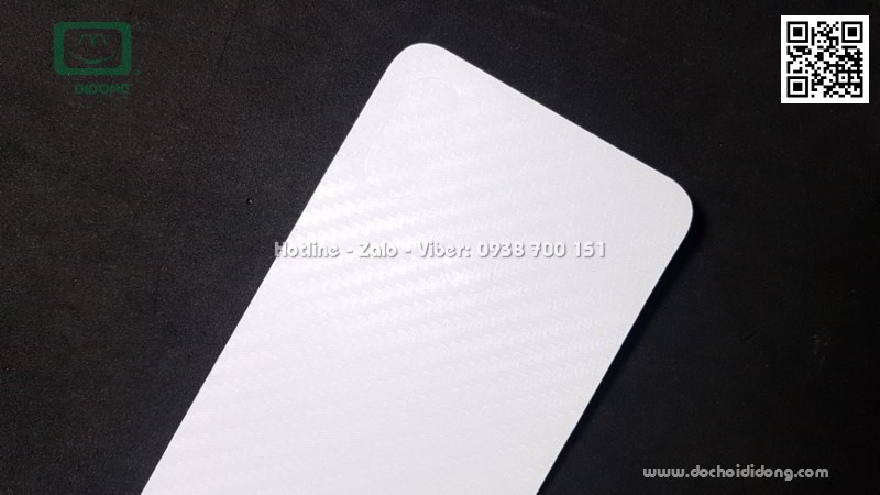Miếng dán mặt lưng Xiaomi Mi 8 vân carbon