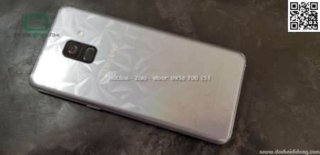 Miếng dán full lưng Samsung A8 2018 kim cương