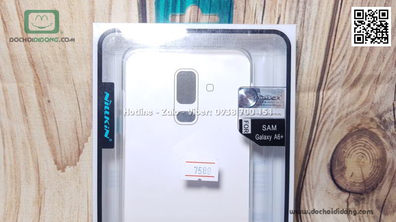 Ốp lưng Samsung A6 Plus 2018 Nillkin dẻo trong