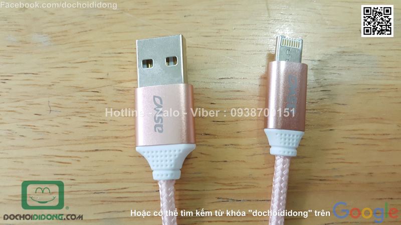 Cáp sạc đa năng Aswo SX 007 Lightning microUSB