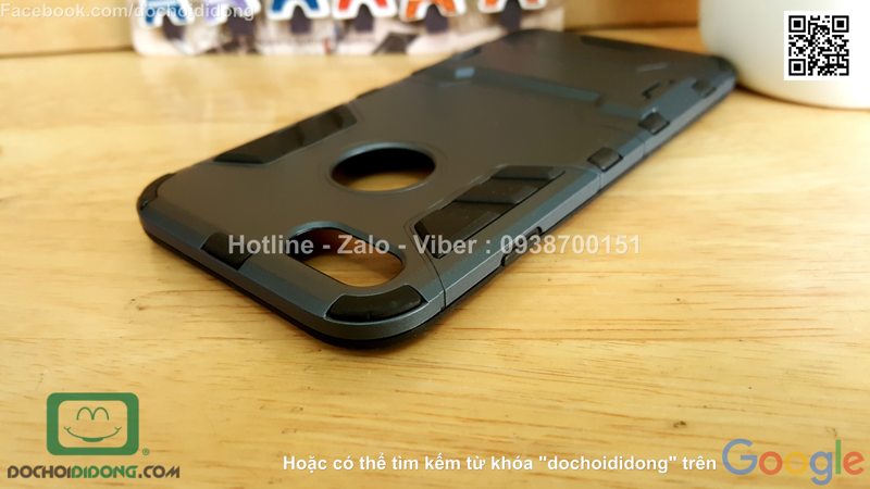 Ốp lưng iPhone 7 Iron Man chống sốc có chống lưng