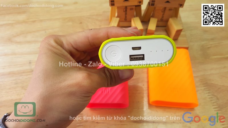 Bao Silicon dành cho sạc dự phòng xiaomi 10000mAh