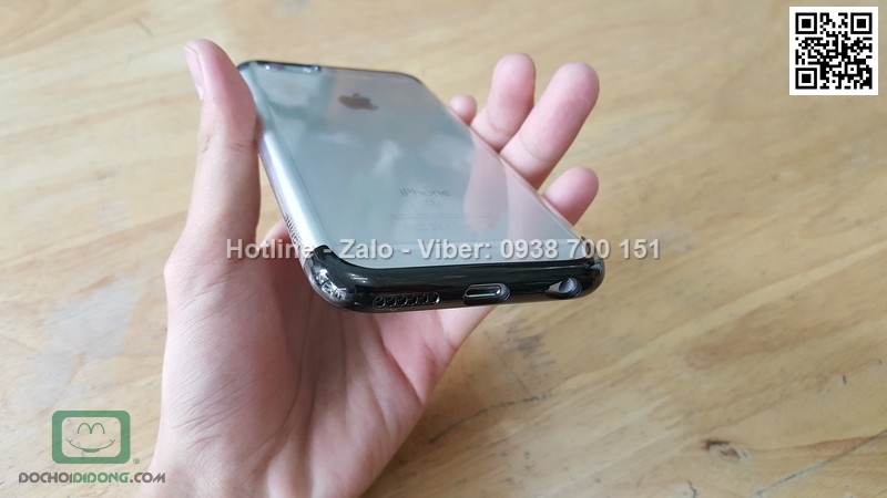 Ốp lưng iPhone 6 6s dẻo trong viền màu