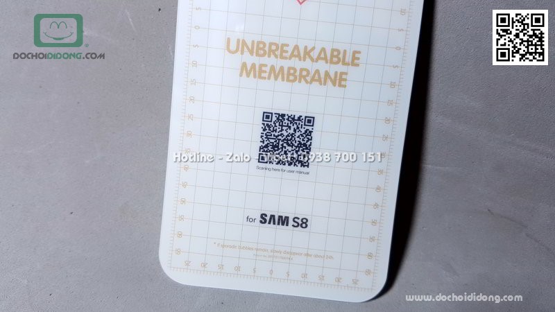 Miếng dán màn hình Samsung S8 Zacase Invisible dẻo full trong suốt