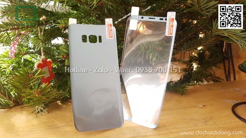 Miếng dán cường lực dẻo Samsung S8 Plus Zacase 3D kèm dán sau