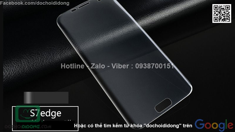 Miếng dán màn hình Samsung Galaxy S7 Edge Indeed full loại mềm