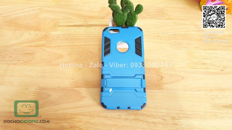 Ốp lưng iPhone 6 Iron Man chống sốc có chống lưng