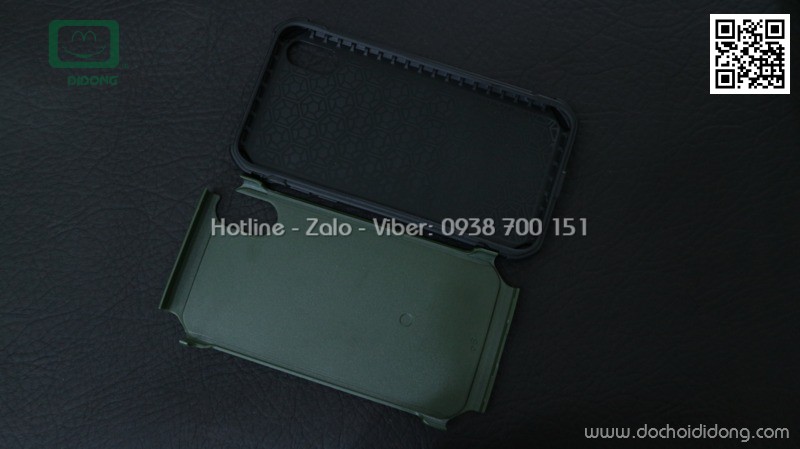 Ốp lưng iPhone X XS quân đội chống sốc