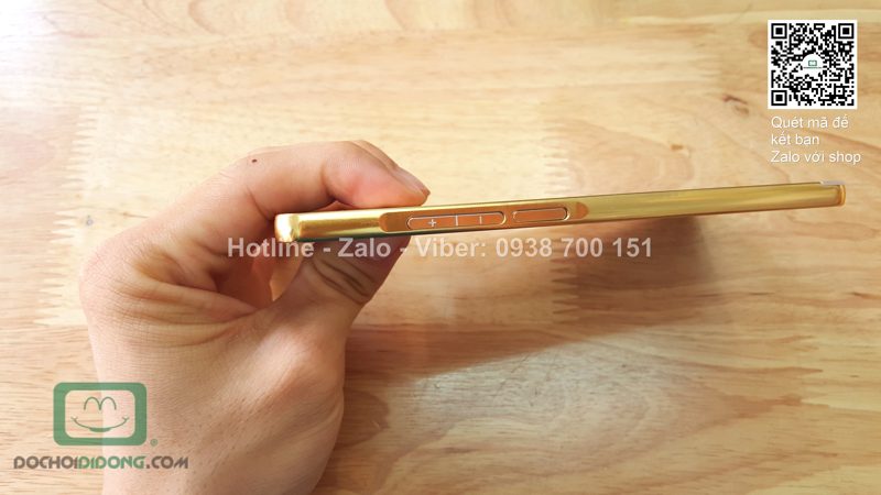 Ốp lưng OPPO R5 viền nhôm lưng tráng gương